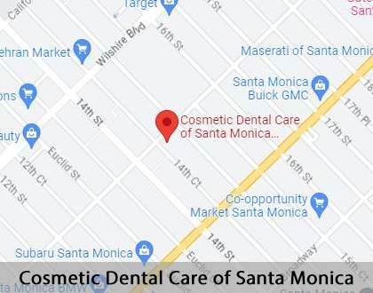 Map image for Options for Replacing Missing Teeth in Santa Monica, CA